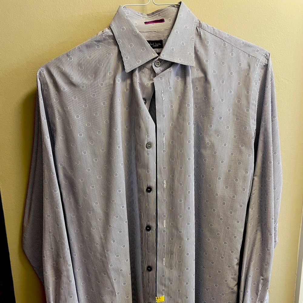Paul Smith Slim Fit Contemporary Style Dress Shirt